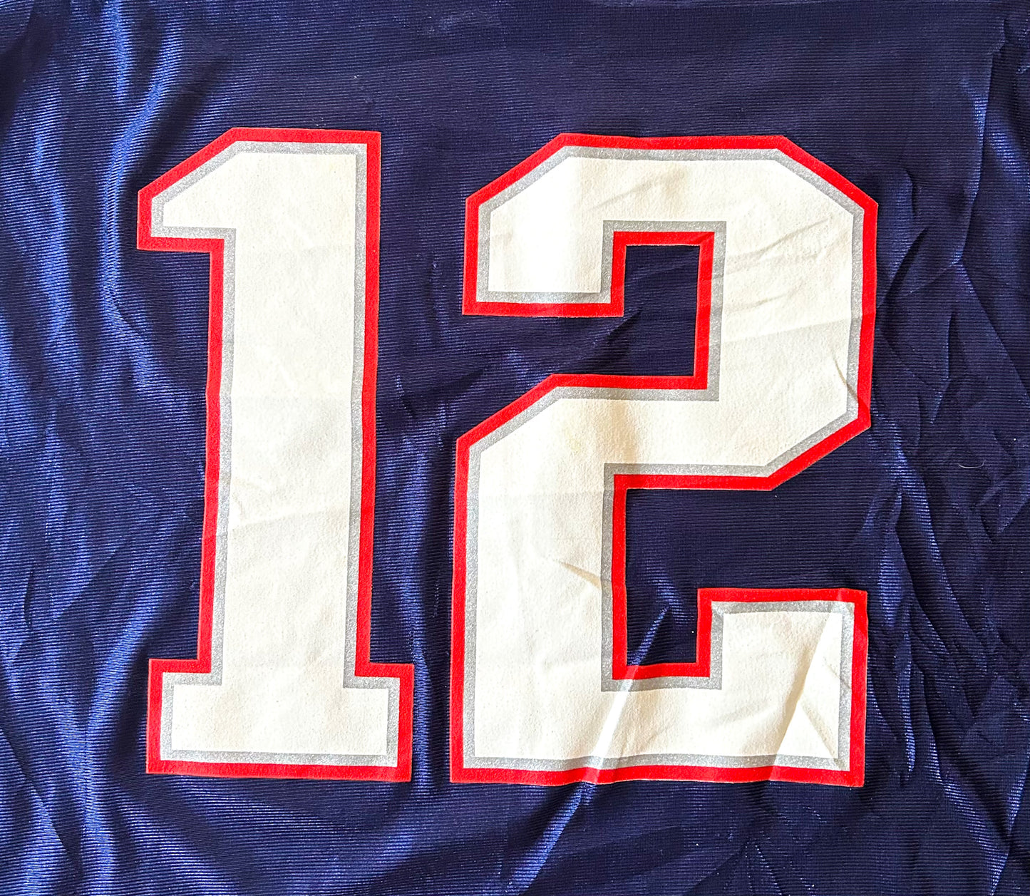 Tom Brady Patriots NFL Number 12 Players Jersey Large