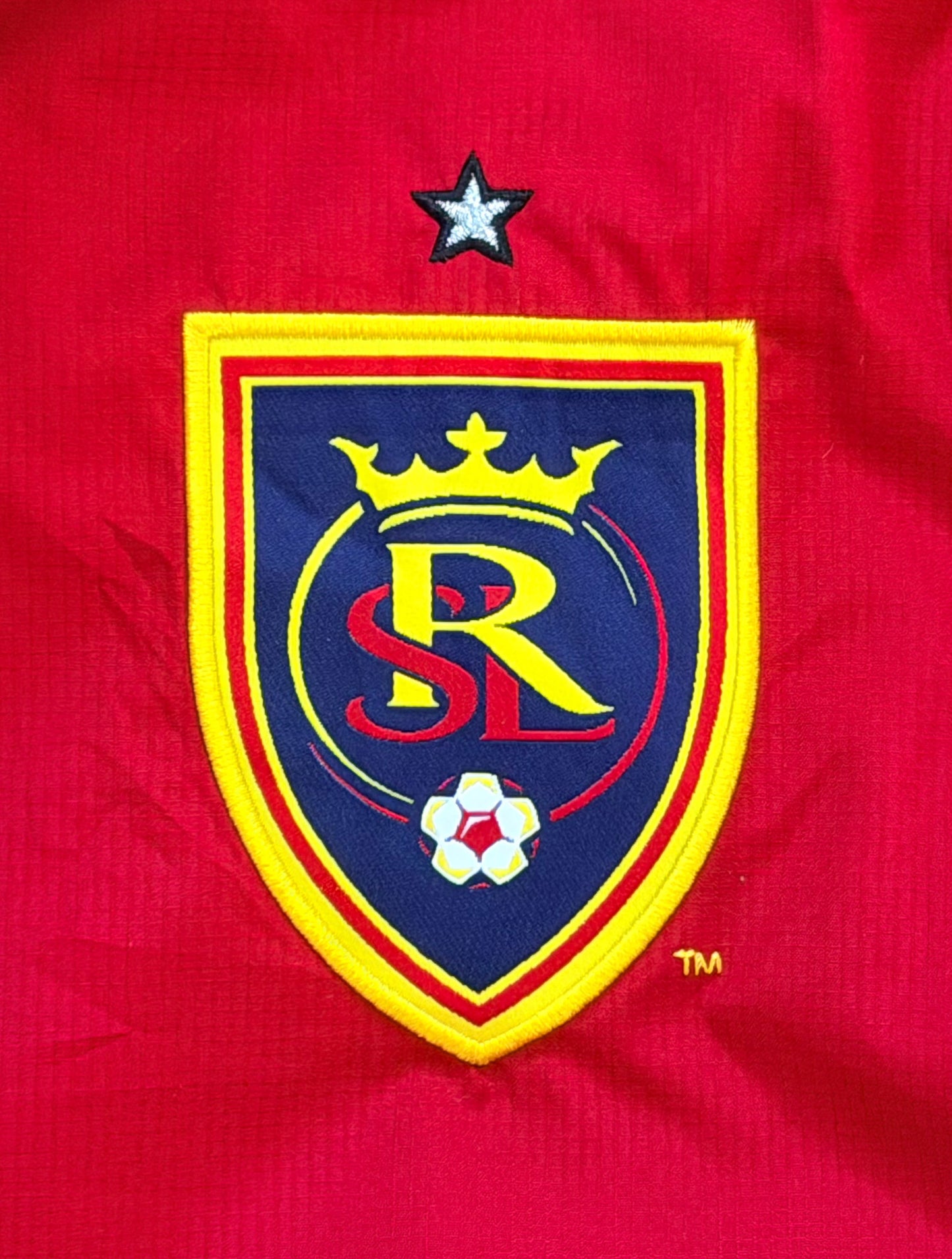 Adidas Real Salt Lake City Soccer Xango Sponsored Windbreaker Team Jacket Size - Large