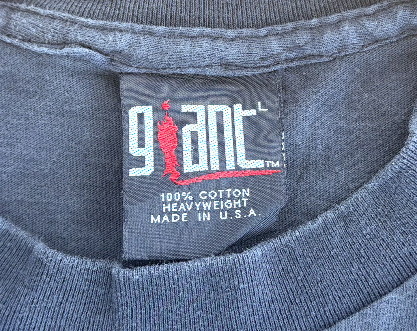 Vintage Neon Genesis Evangelion Giant USA Single Stitch Anime T-Shirt Size Large