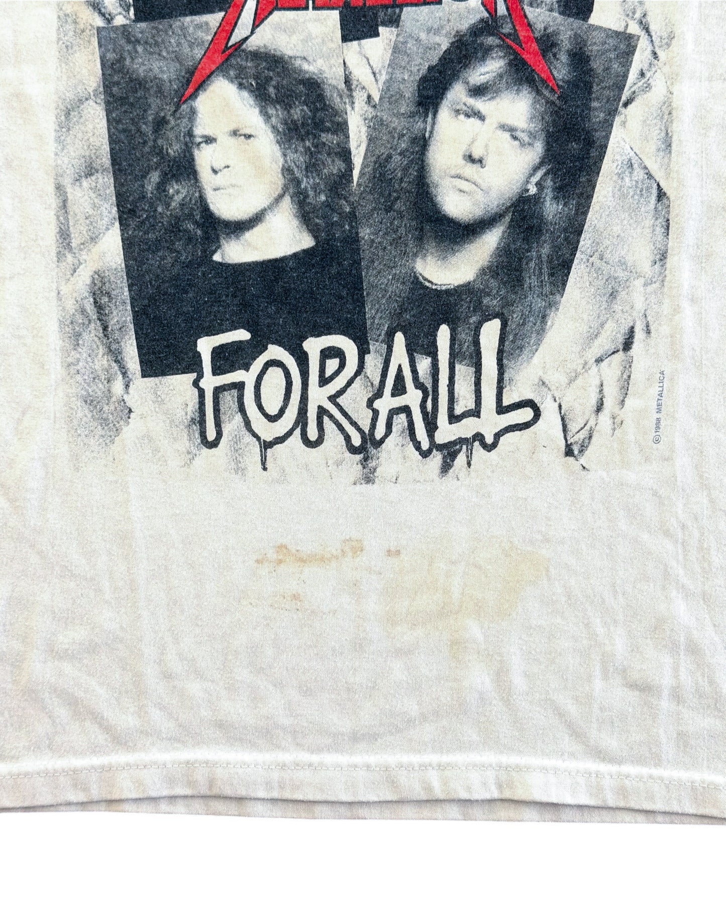 Vintage Metallica And Justice For All Band T-Shirt, Small