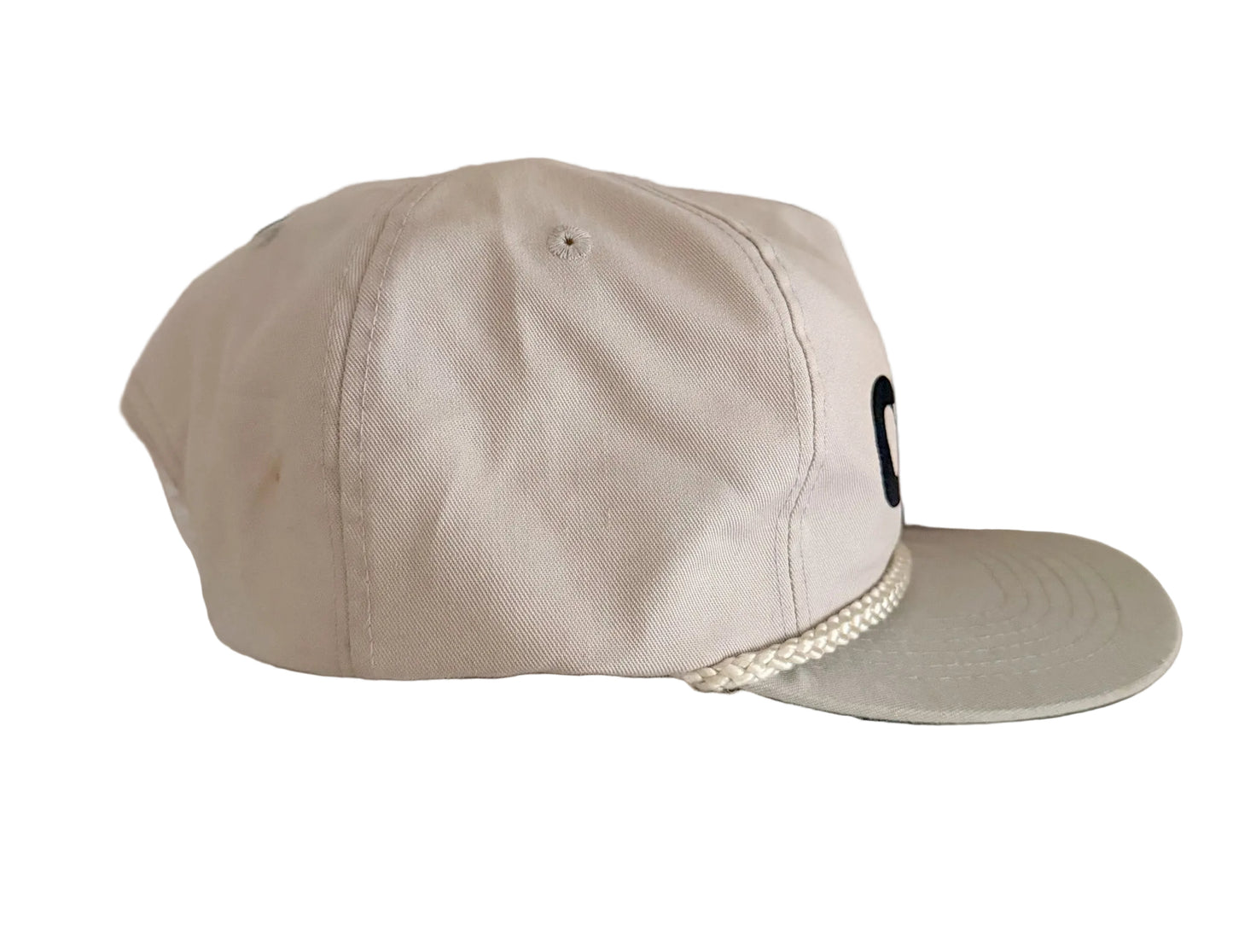 Vintage 90s Workwear O'Brien Grey Rope Snapback Cap