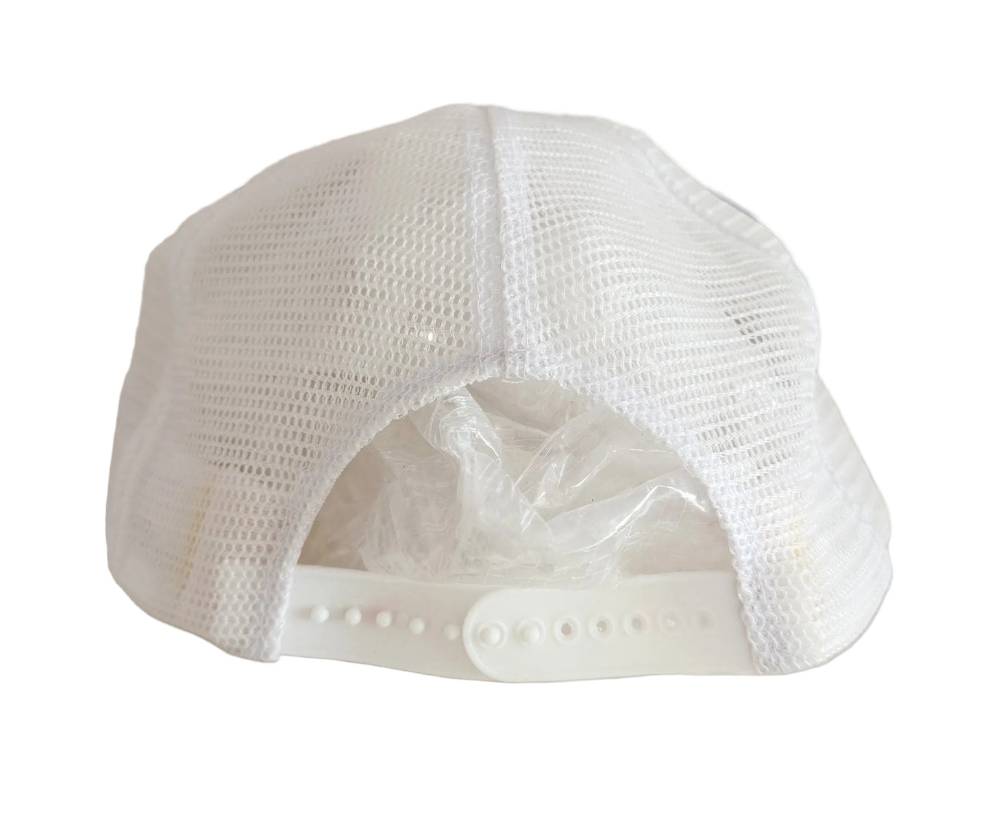 Vintage 80s White Mesh Mallorca Island Euro Snapback Cap