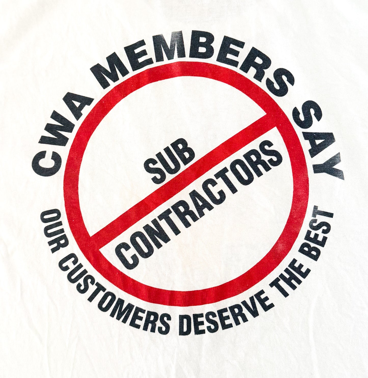 Vintage CWA “I’m The Real Thing” Union Made T-Shirt – XL