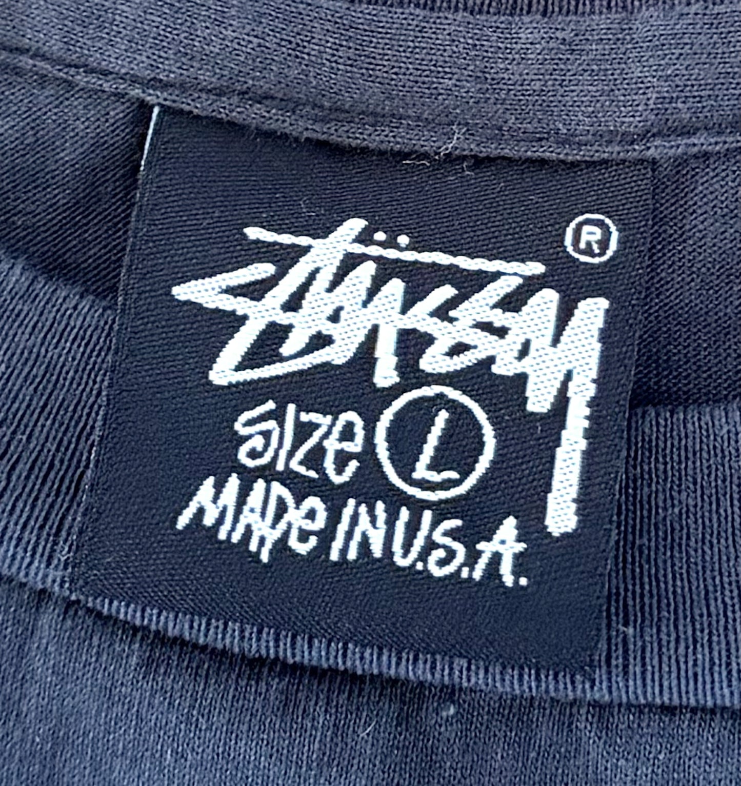Vintage Stüssy “Big Vibe Vibrations” T-Shirt Made in USA – Large