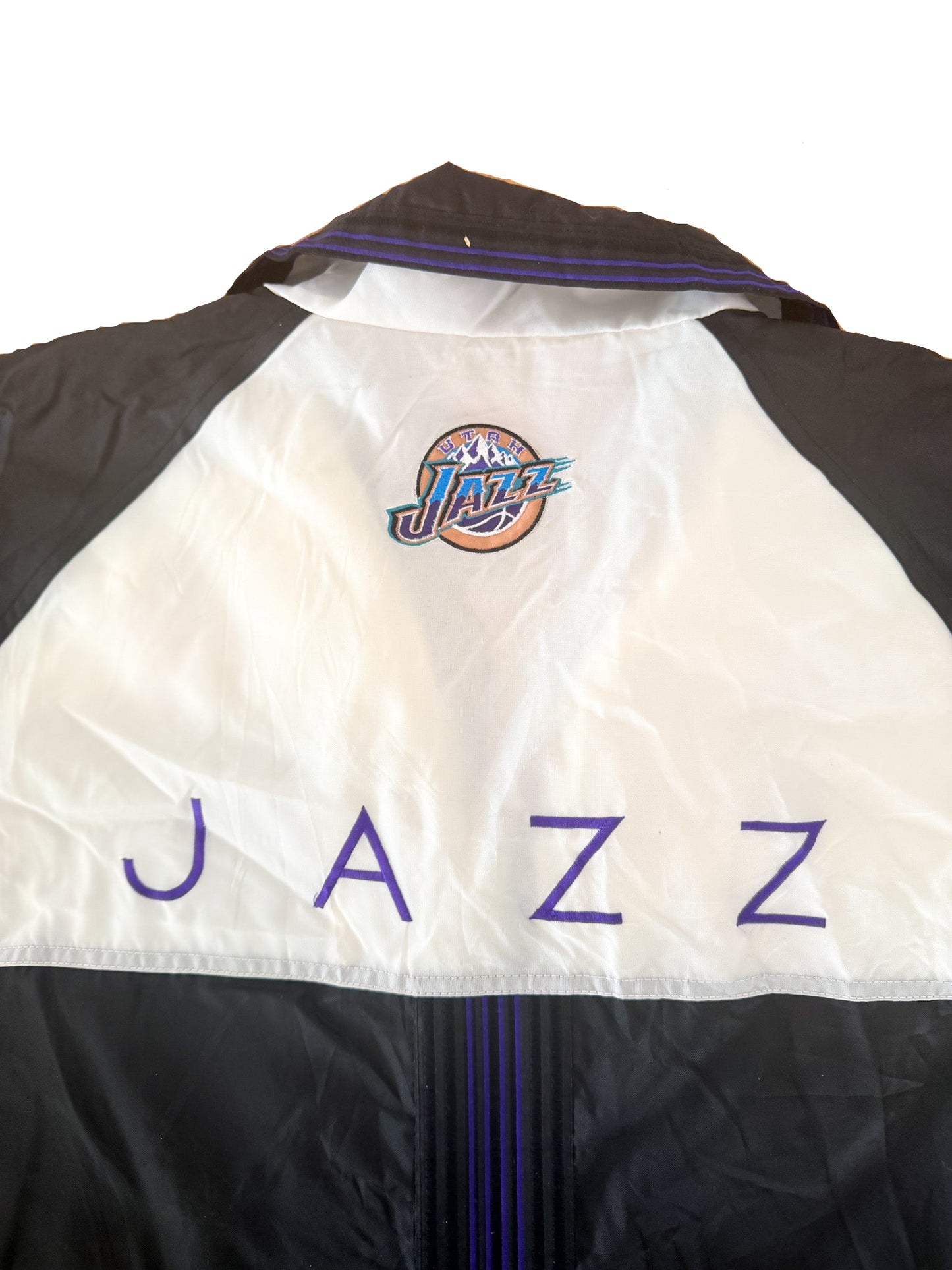 Vintage 90s Utah Jazz Pro Player NBA Embroidered Jacket – Size XL