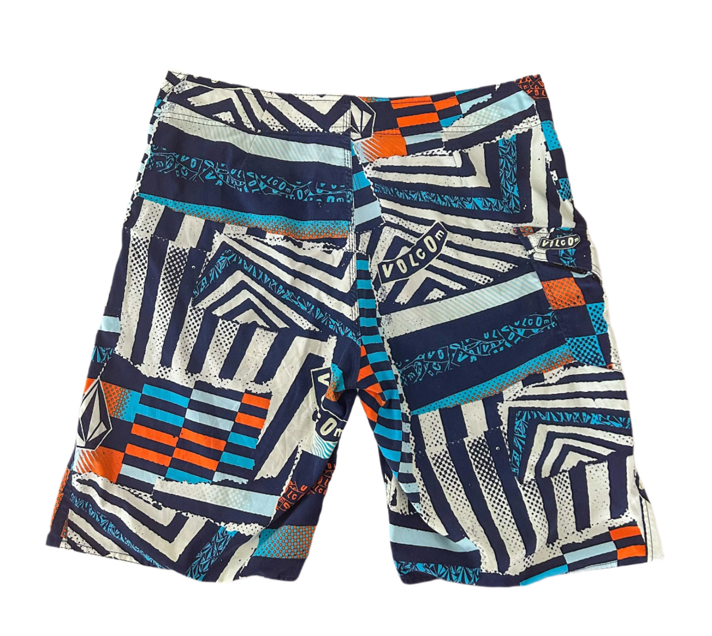 Volcom Vintage 2000s Abstract Pattern Boardshorts XL