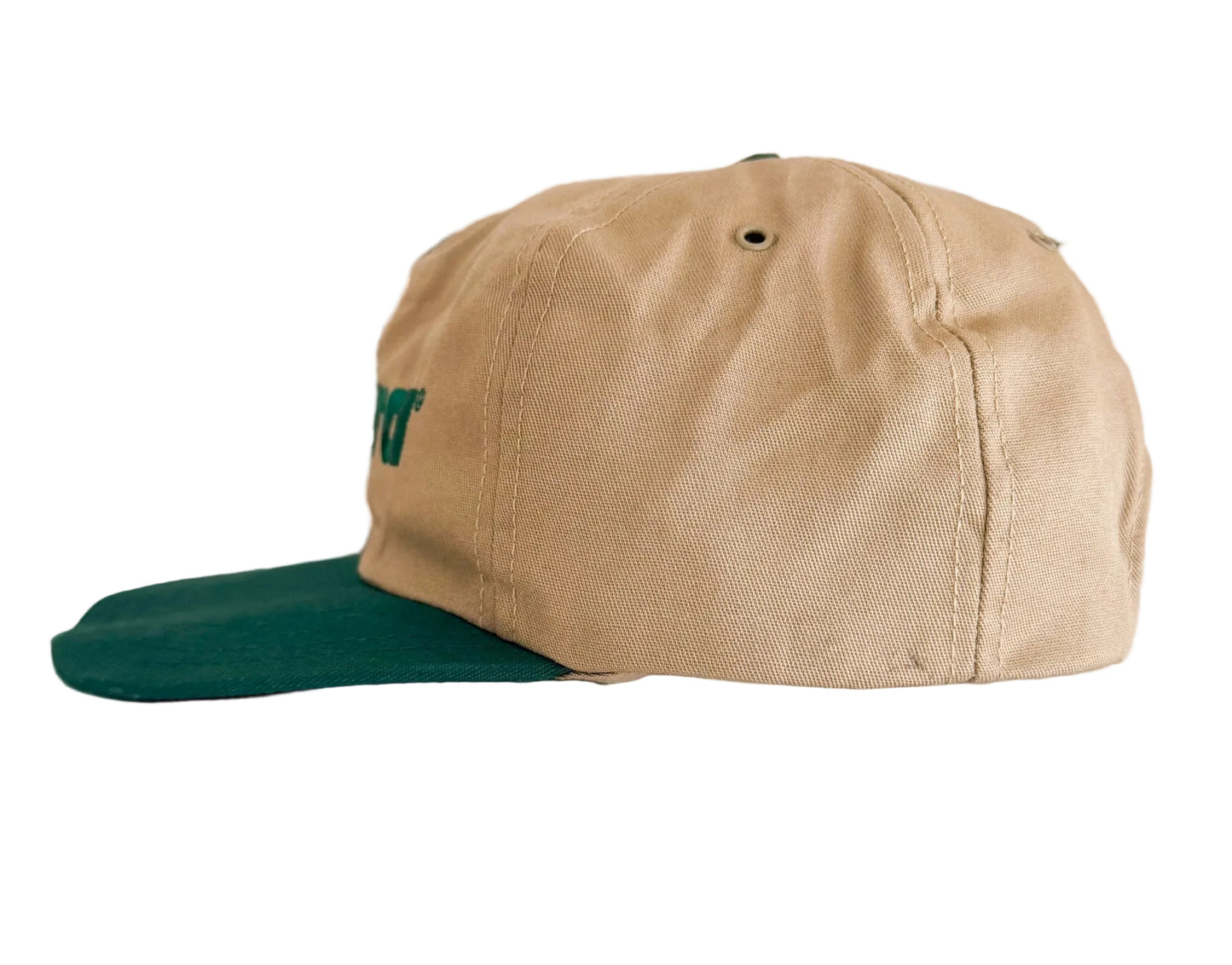 Vintage Terra Embroidered Beige & Green Snapback Cap