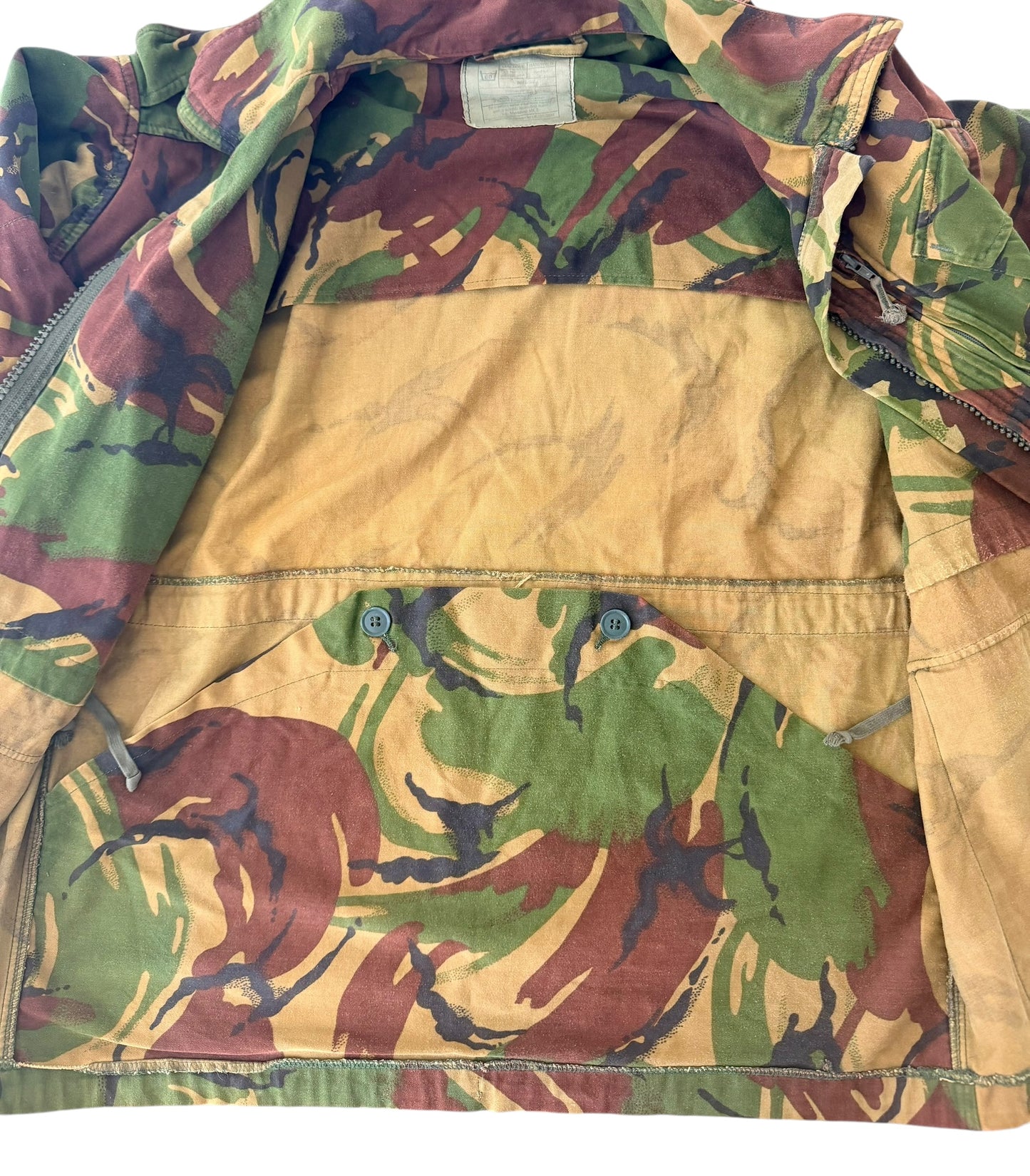 Vintage 90s British Army DPM Windproof Military Camo Combat Smock Jacket Large