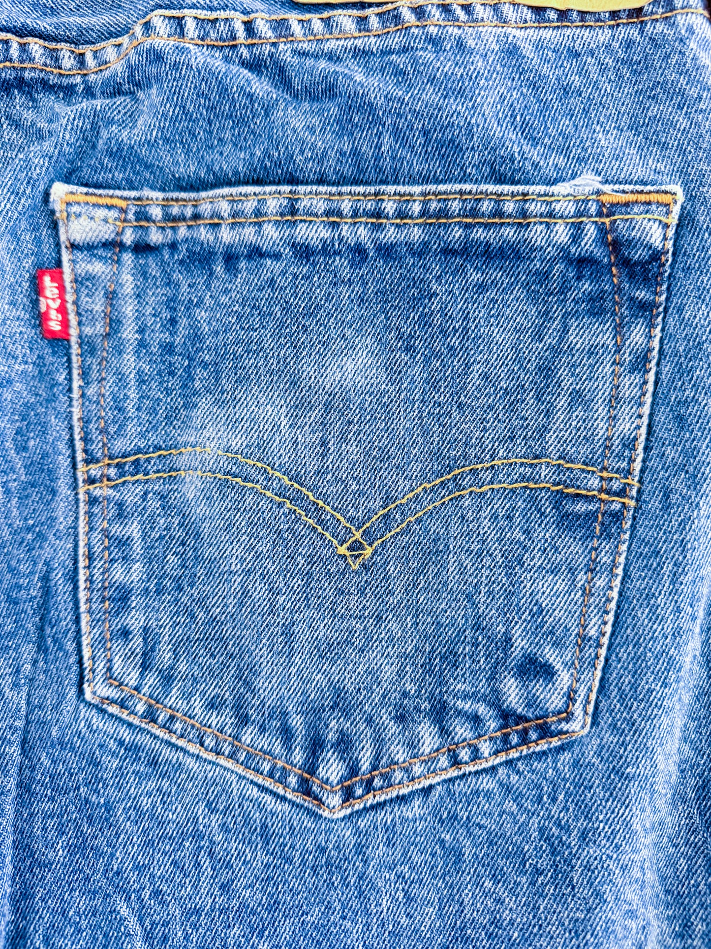 Levi’s 501 Stonewash Straight Leg Jeans, 34W 31L