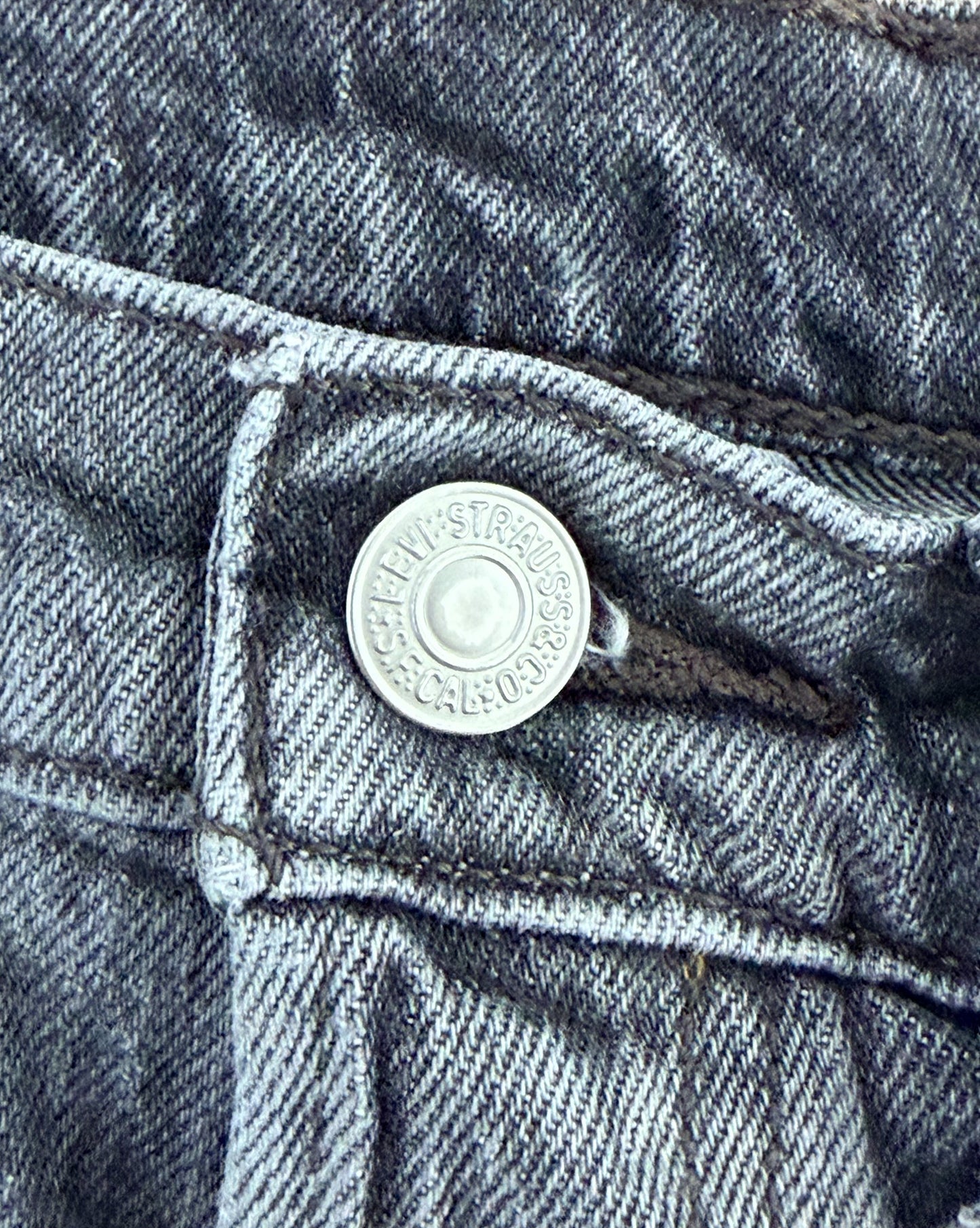 Levi’s 501 Premium Water<Less Grey Denim Jeans, W27 L28