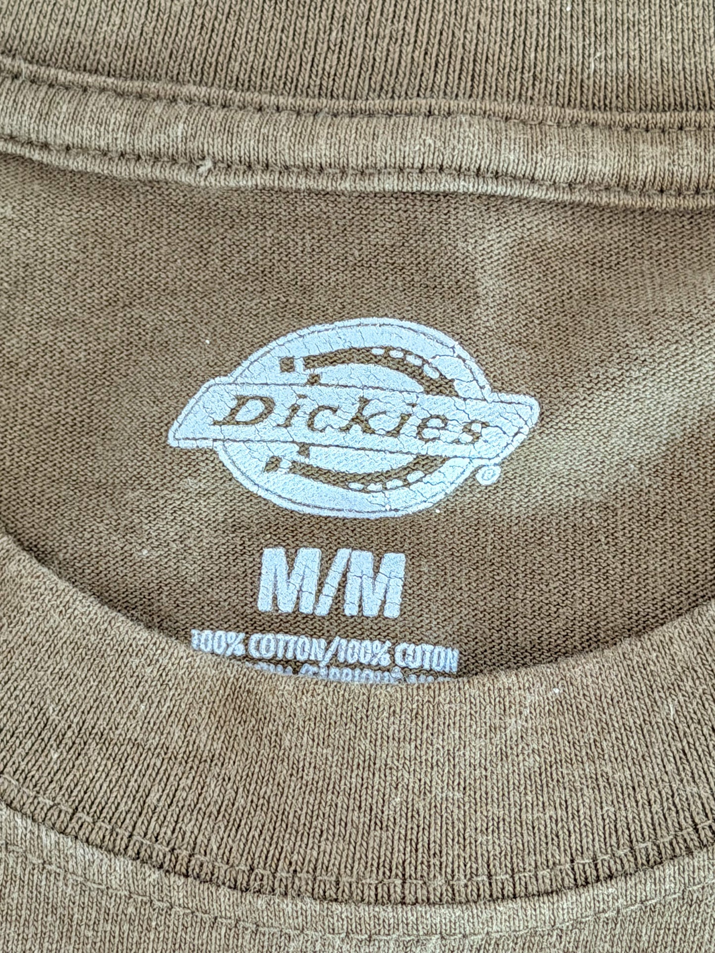 Vintage Dickies Pocket T-shirt Army Green Fade, size Medium