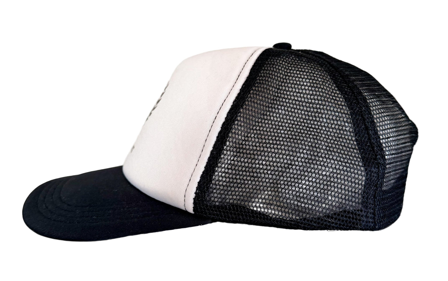 Vintage 90s Riverina School Sport – Black & White Mesh Snapback Hat Retro Sportswear Trucker Cap
