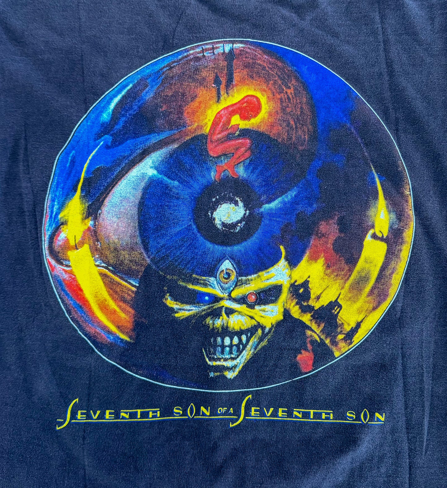 Vintage 1988 Iron Maiden “Can I Play With Madness” Tour Tee | Seventh Son Era Heavy Metal T-Shirt | Made in USA Hanes Rare, Size-Medium