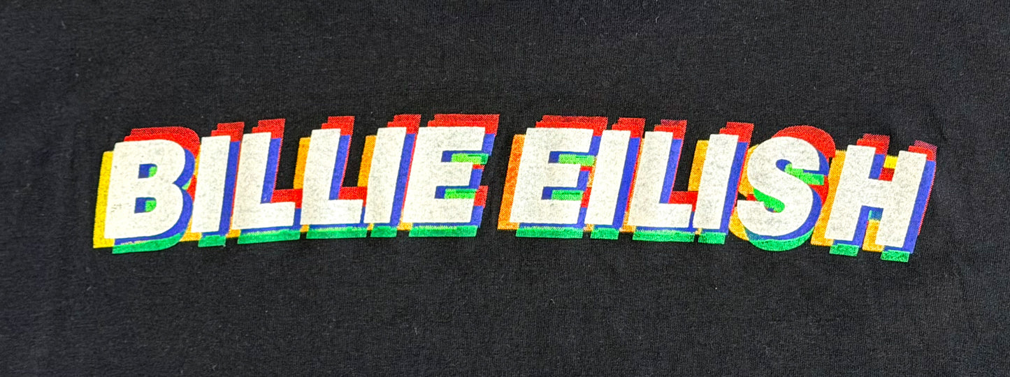Billie Eilish “When We All Fall Asleep, Where Do We Go?” Album Tee – Black Graphic Band T-Shirt, Size-XL