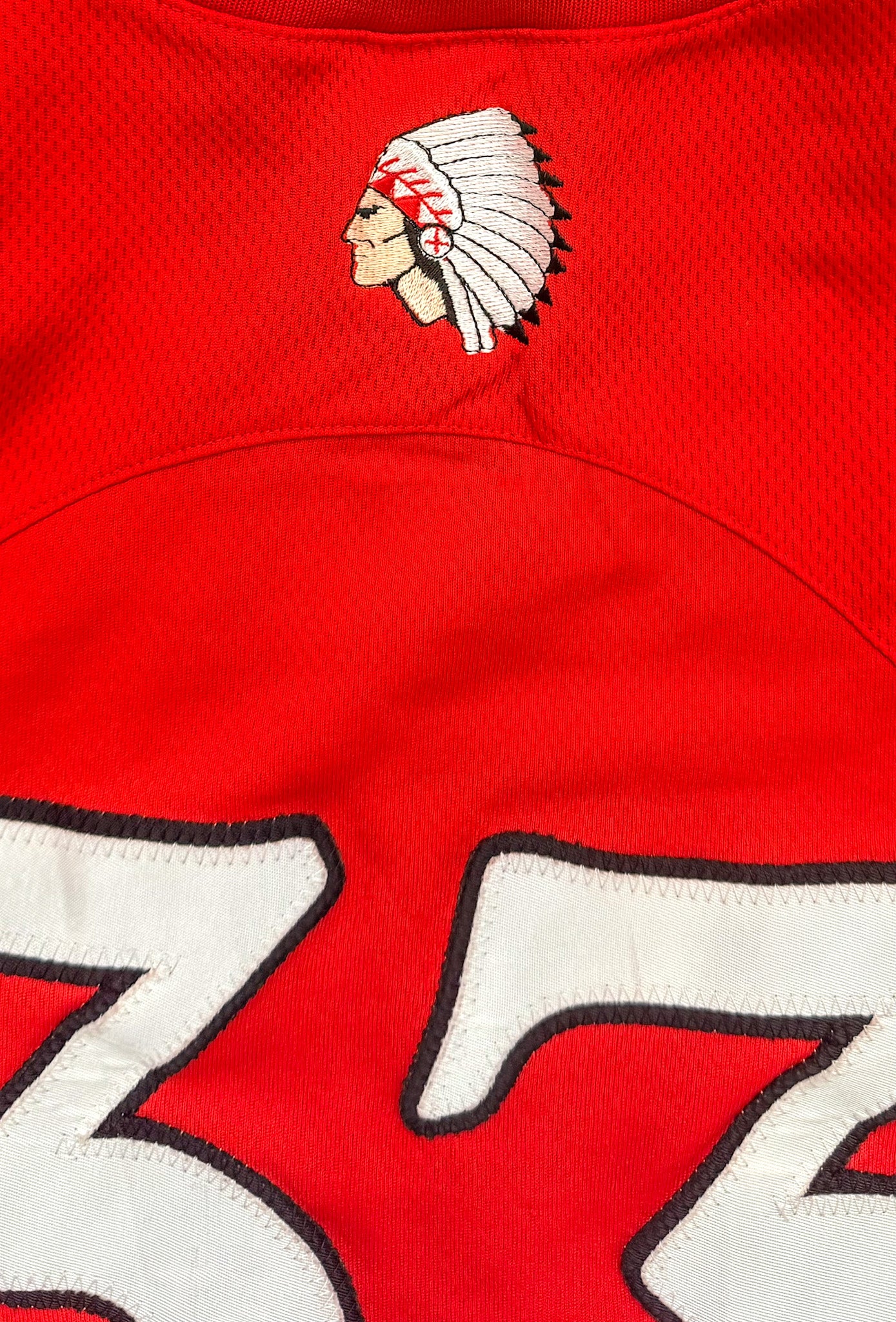 Vintage Nike Team Portage #33 College Basketball Jersey – Red & White Mesh Tank | 2000s Sportswear Classic | Retro USA Style
