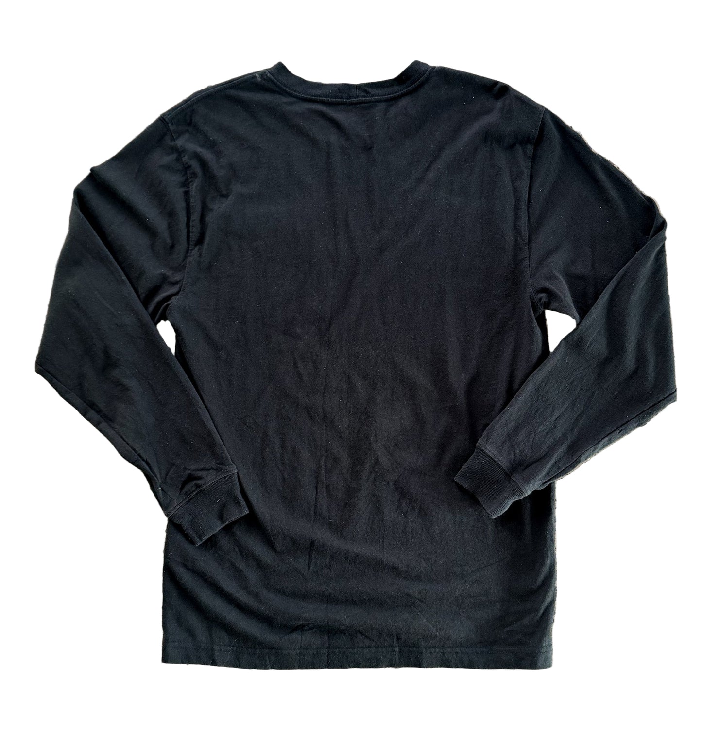 Carhartt Black Long Sleeve Pocket T-Shirt | Loose Fit Workwear Tee, Size Large