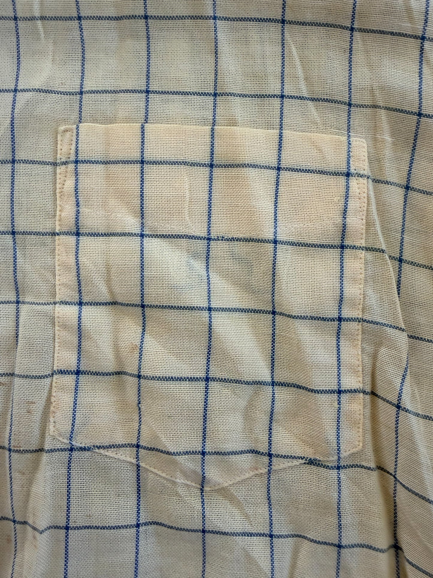 Vintage 1950s McGregor Windowpane Short Sleeve Shirt, Medium