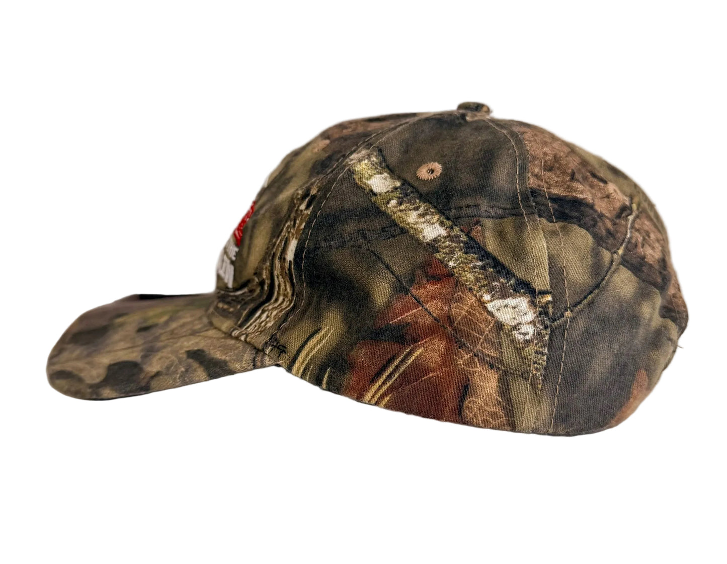 Vintage Camo “All Aboard the Trump Train 2020” Embroidered Hat – American Flag Brim, Adjustable Cap, USA Patriotic Election Memorabilia