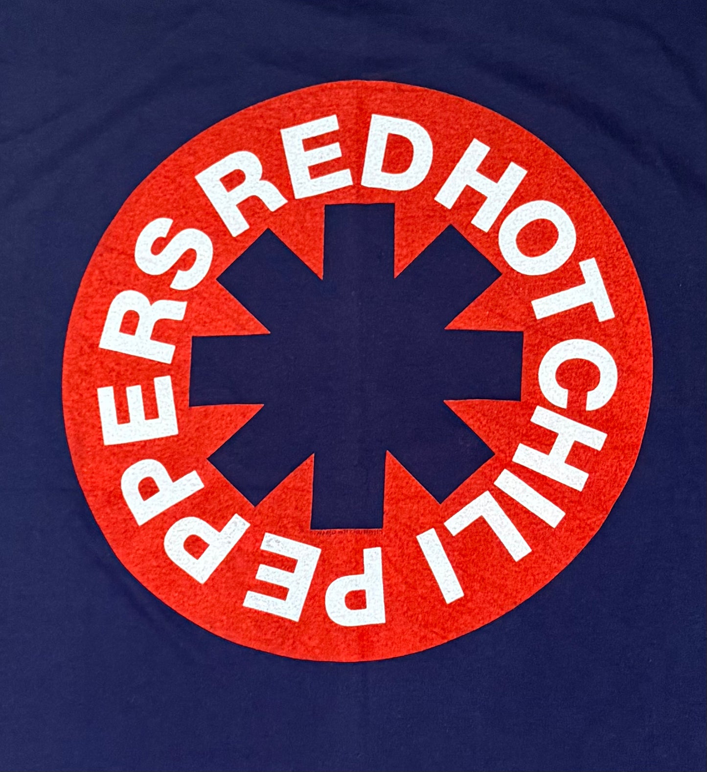 Vintage Red Hot Chili Peppers Blood Sugar Sex Magik Single Stitch Blue and Red Graphic T-Shirt Band Tee XL