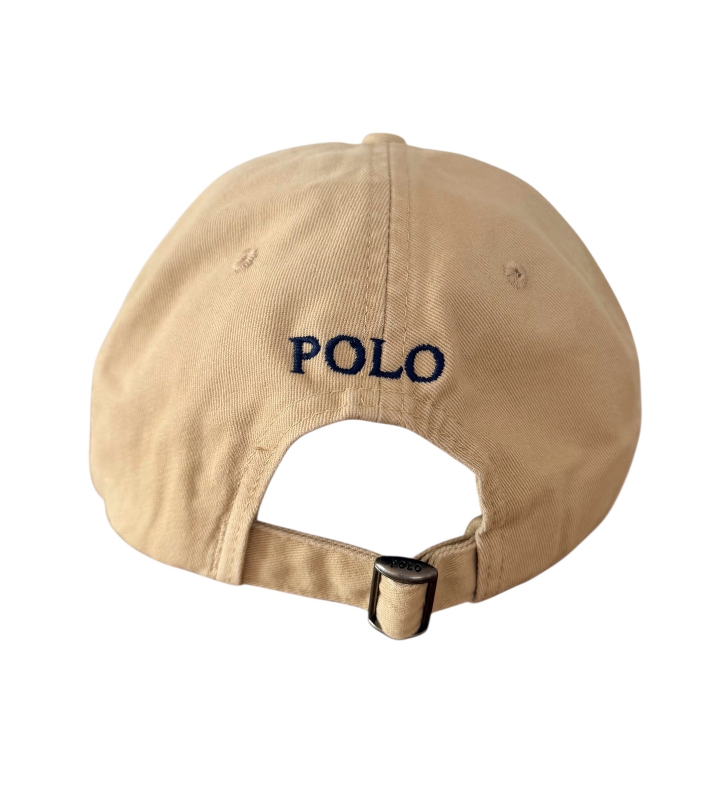 Polo Ralph Lauren Classic Logo Cotton Cap Beige Adjustable Cap