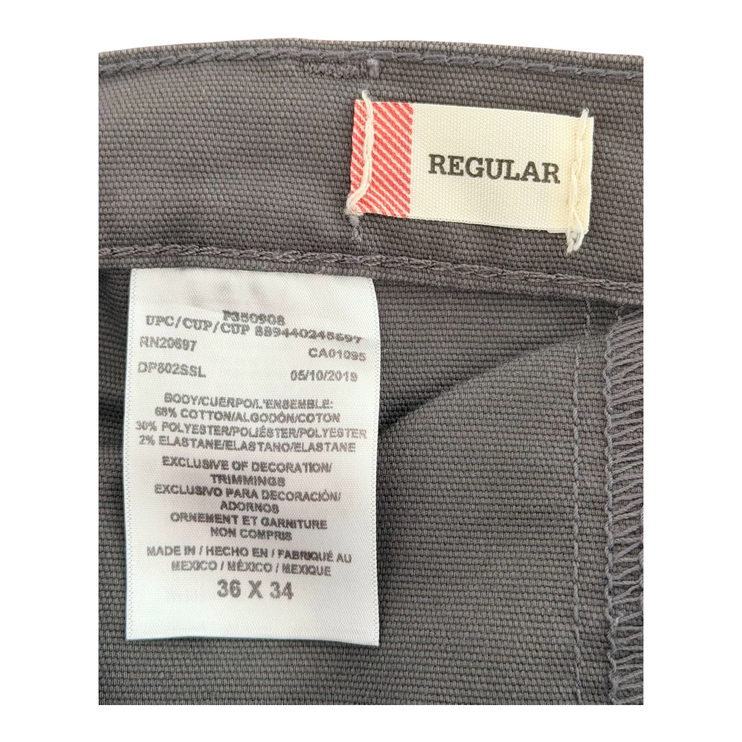 Vintage Dickies Slate Grey Flex Workwear Pants, 36W 34L