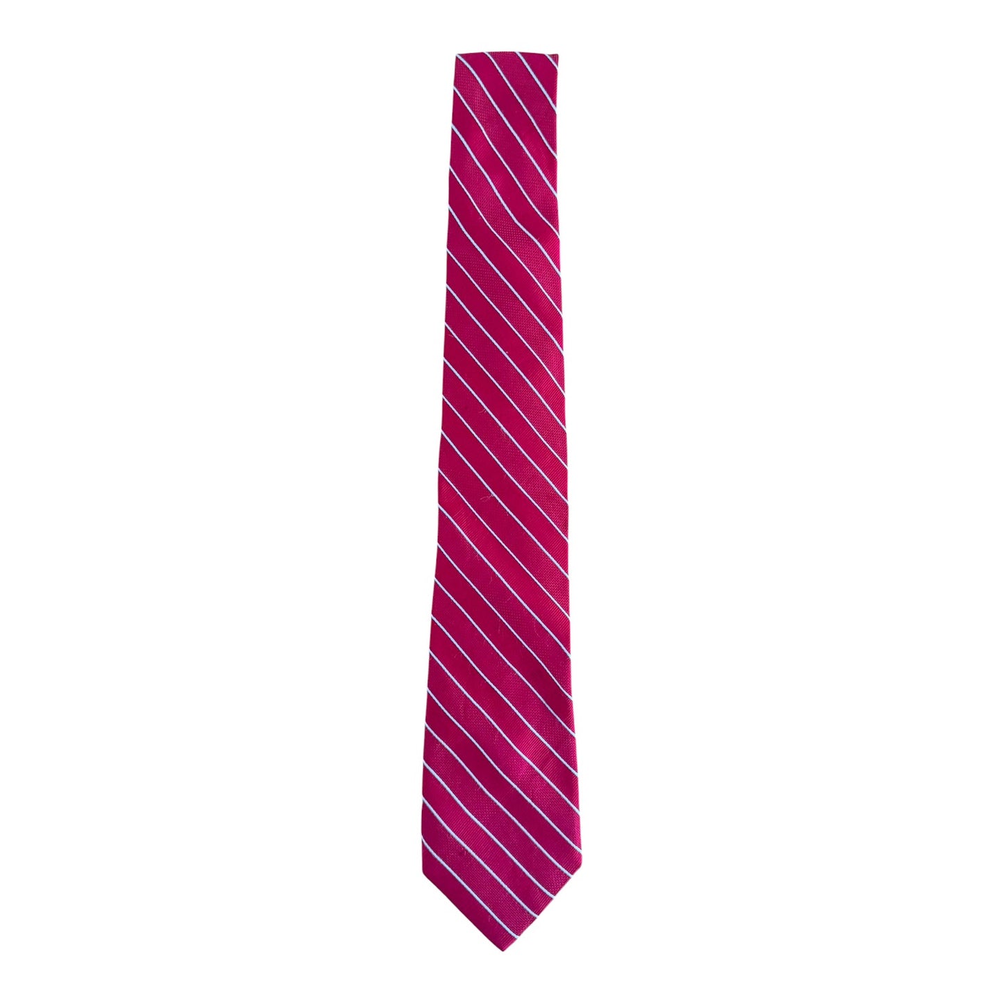 Tommy Hilfiger Red Striped Silk Tie