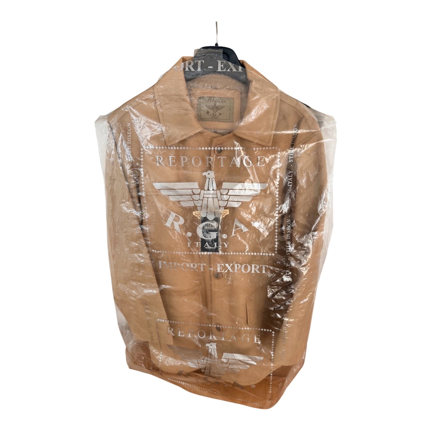 Reportage R.G.A. Italy Suede Leather Jacket, XL