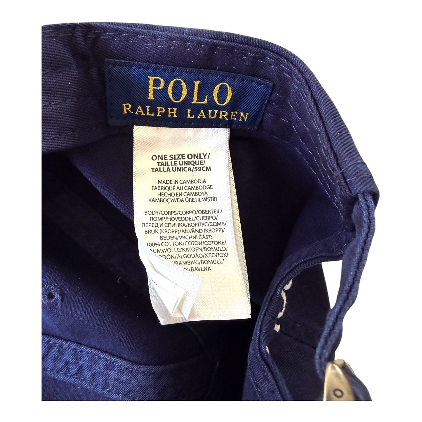 Ralph Lauren Polo Pony Navy Blue Cap One Size
