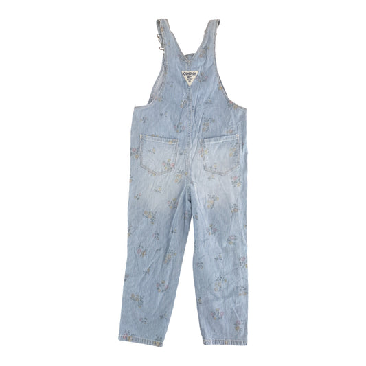 Kids OshKosh B’gosh Floral Hickory Stripe Overalls, 3 Years