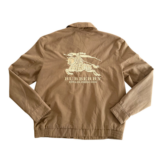 Burberrys Embroidered Harrington Jacket size M