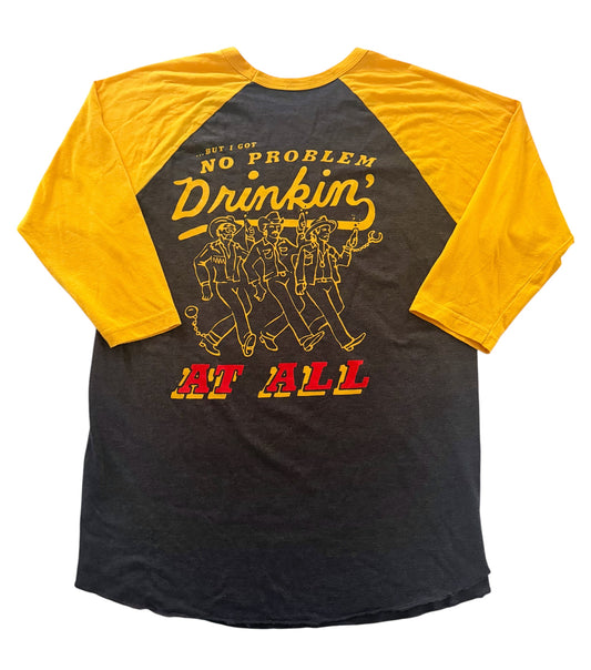Midland Drinkin' Problem Raglan Baseball T-Shirt, Large