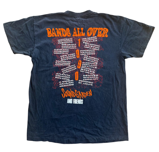 Soundgarden Louder Than Love 1990 Tour Graphic T-Shirt, Large