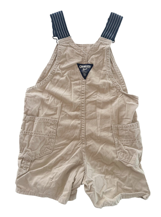 Kids OshKosh B'gosh Cream Short Overalls, 18 Months