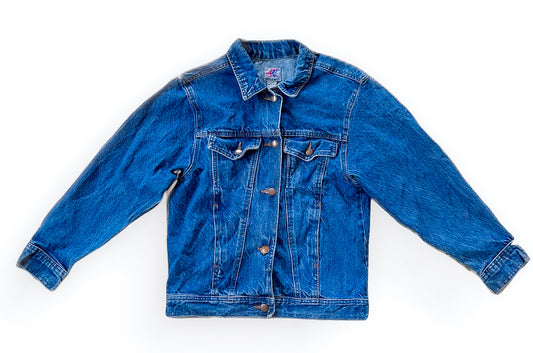 Vintage Stone Wash Blue Denim Jacket Extra Small