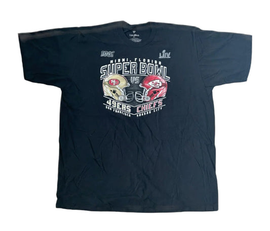 Super Bowl LIV 2020 San Francisco 49ners vs Chiefs NFL Tee 2XL