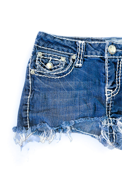 Vintage Y2K Los Angeles U.S.A Embroidered Denim Shorts