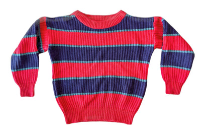 Vintage Kids Block Striped Jumper 4-5 Years