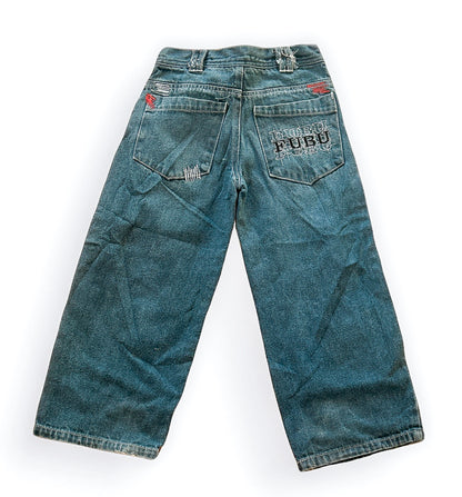 Fubu Kids Embroidered Jeans Pants - 6 Years