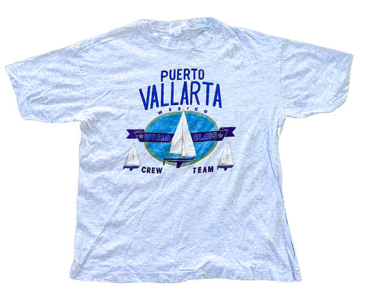 Vintage 1990s Single Stitch Puerto Vallarta Sailing Tee XL