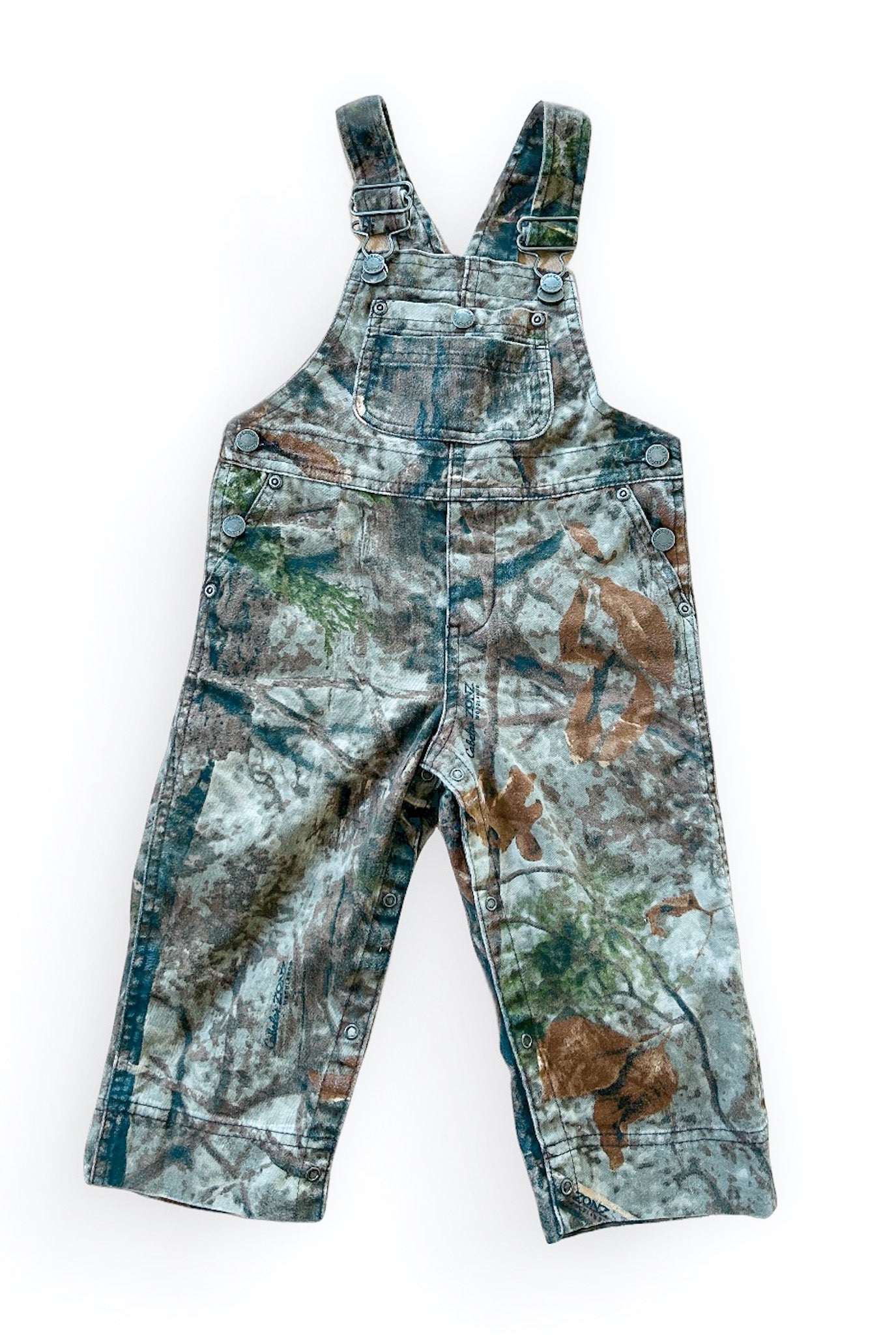 Vintage Kids Cabelas Tree Camo Overalls 18 Months