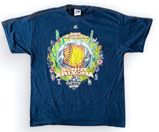 2013 Cactus League MLB Arizona ,Majestic Label Tee Large