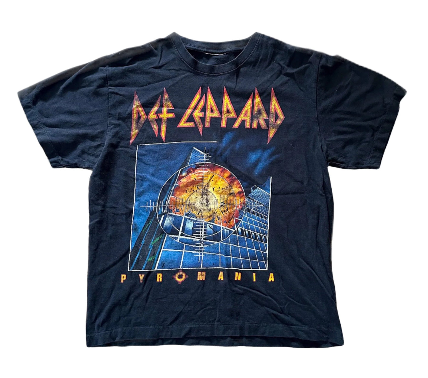 Vintage Def Leppard Pyromania Band Artist Tee Large