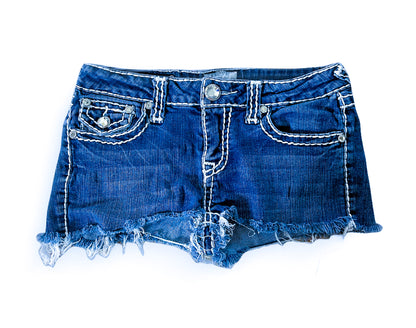 Vintage Y2K Los Angeles U.S.A Embroidered Denim Shorts