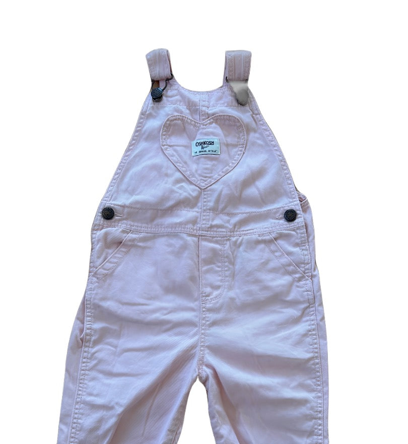 OshKosh B'Gosh Kids Pink Denim Overalls 4 Years