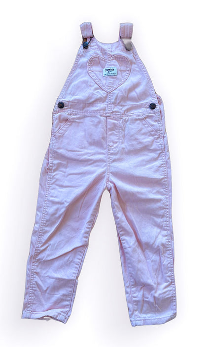 OshKosh B'Gosh Kids Pink Denim Overalls 4 Years