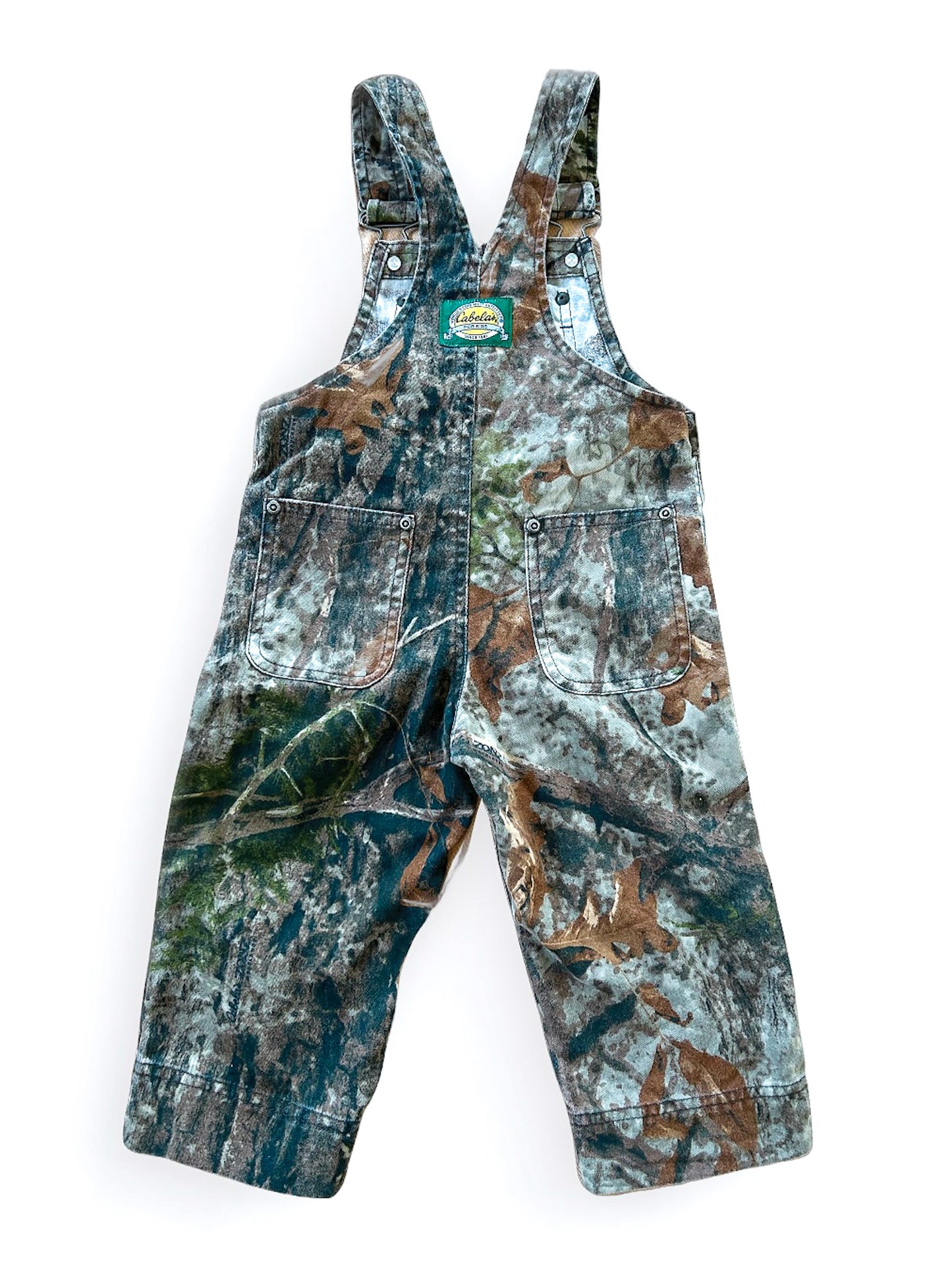 Vintage Kids Cabelas Tree Camo Overalls 18 Months