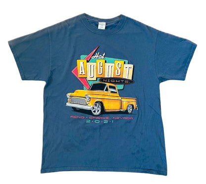 Reno Nevada Hot Nights Classic Car tee Large