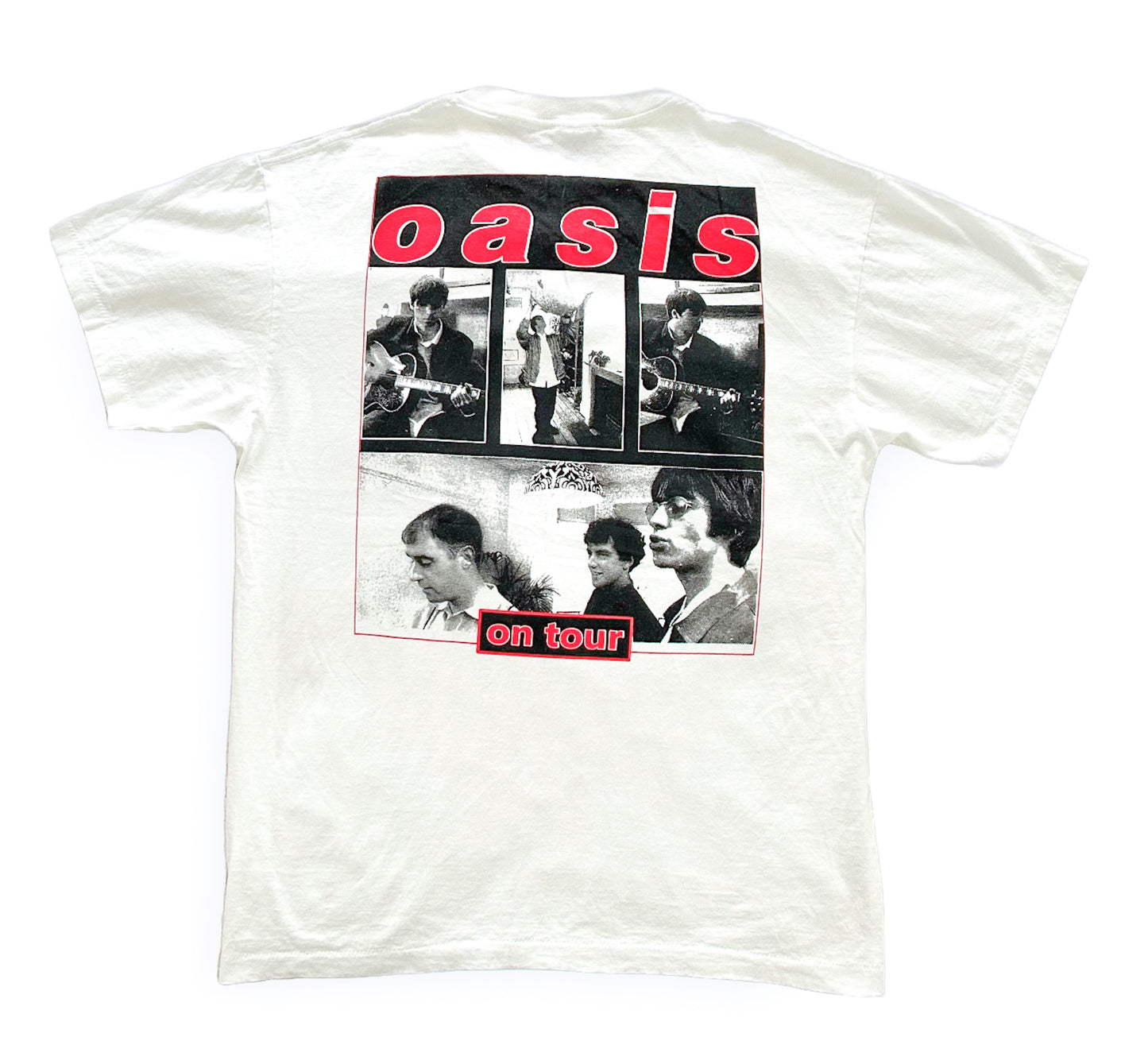 Vintage Oasis Tour T-Shirt – Britpop Rock Band Tee, Fruit of the Loom Screen Stars, Single Stitch, Concert Merch, Size-XL