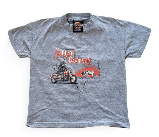 Vintage 1999 Harley Davidson Kids Tee 6-8 Years - Rare