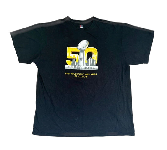 Superbowl 50 NFL San Francisco Bay 2016 Tee XL